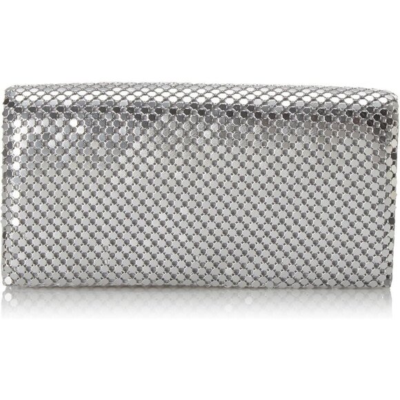 ❤️Metal Mesh Roll Bag Clutch Purse 4.5" x 7.5" x 2" Shoulder Chain Included - Picture 1 of 6